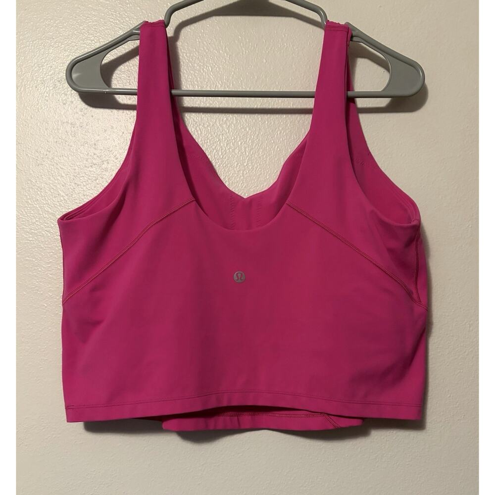 Lululemon Align Tank Top Women’s size 16 Pink W1DUDS *No Pads - Picture 2 of 8